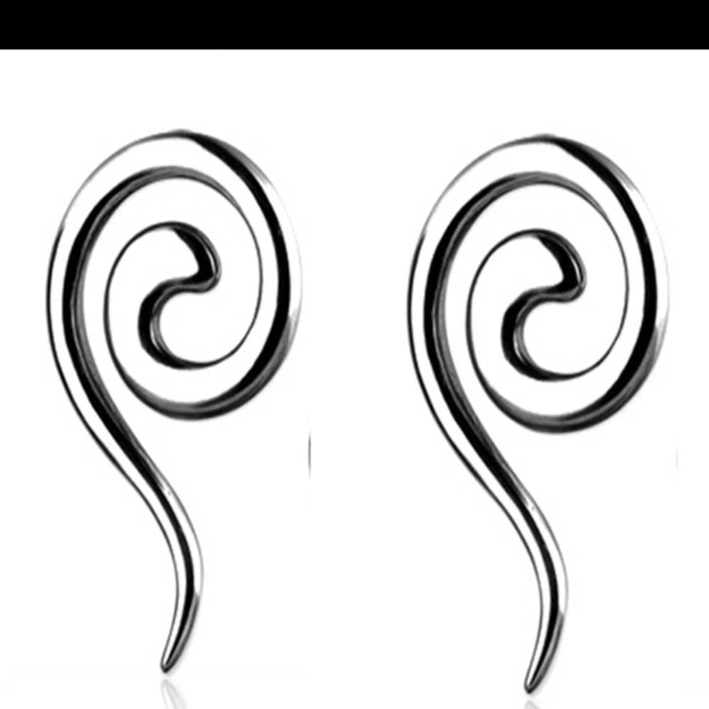Elegant Silver Swirl Earrings